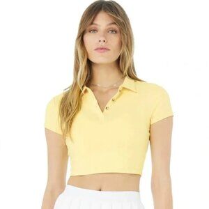 Alo Yoga Choice Polo in Yellow